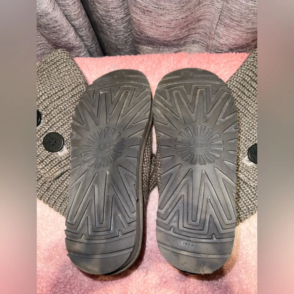 UGG Gray Knit Button Boots - Picture 9 of 9